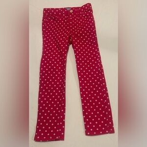 Baby Gap skinny fit pink polka dot pants child size 5